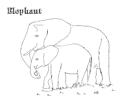 I like the elephant among all the animals. Free Printable Elephant Coloring Pages For Kids