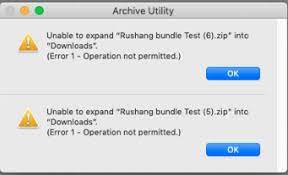 Myabe the term for what i am trying to do is unarchive or unzip? Mac Os Chrome Browser Archive Utility Error 1 Operation Not Permitted Unable To Expand Downloaded Zip Stack Overflow