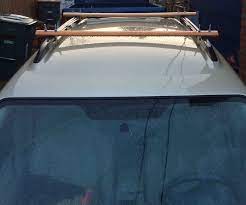 Roof rack is made up of bars and is fastened to the top of cars. Wood Roof Rack Crossbars 3 Steps Instructables