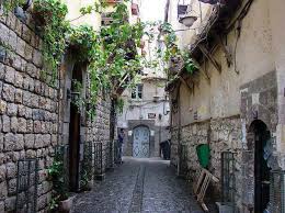 old street damascus syria syria
