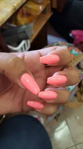 Coffin nails could be exactly what you need in your life. Love My Summer Nails Coffin Gel Gelnails Gelpolish Long Summer Coral Nails Coral Acrylic Nails Pink Nails