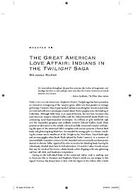 PDF) The Great American Love Affair: Indians in the Twilight Saga