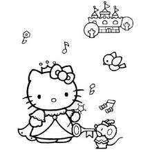 Dibujo Hello Kitty Para Colorear E Imprimir Dibujos Para Colorear Y Pintar Dibujos Para Col Hello Kitty Para Colorear Cosas De Hello Kitty Libro De Colores