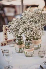 Rustic Baby S Breath And Mason Jar Wedding Centerpiece Http Www Deerp Wedding Centerpieces Mason Jars Babys Breath Centerpiece Wedding Rustic Wedding Table