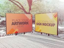 Download Free Outdoor Signage Mockup 2021 Justmockup