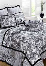 4.7 out of 5 stars 54. Toile De Jouy Quilt Black Black And White Bedspreads White Bedspreads Toile Bedding
