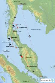 Malaysia liegt in südostasien, west malaysia grenzt im norden an thailand und im süden an singapur. Stepmap Thailand Malaysia Singapur Landkarte Fur Asien