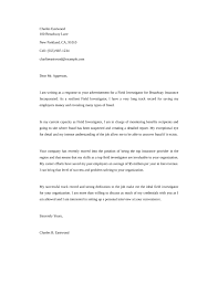 Investigator Cover Letter Examples Cprc
