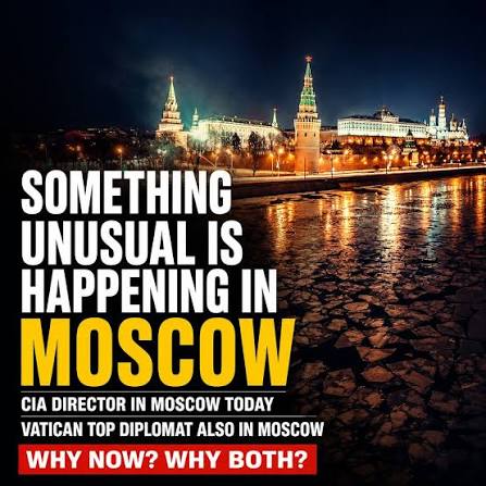🚨 Something Unusual Happened In Moscow Today A rare and largely  unexplained visit to Moscow unfolded earlier today. CIA Director John  Ratcliffe quietly flew into the Russian capital for talks that were