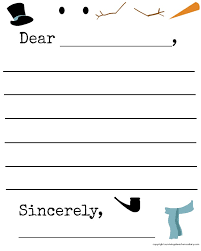 Cover letter builder / creator online free 2020 and 2021, save to pdf. Free Snowflake And Snowman Winter Letter Template Printable