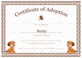 Free Pet Adoption Certificate Template Luxury Pet Adoption Certificate Design Template In Psd Wor Pet Adoption Certificate Adoption Certificate Kitten Adoption
