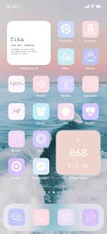 Beach Pastel Ios14 App Icons Minimalist Iphone App Icon Pack Etsy Minimalist Iphone Iphone Home Screen Layout Homescreen