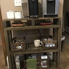 Industrial Coffee Bar Combination Coffee Bar Coffee Etsy Solid Wood Shelves Wood Shelves Bar Shelves