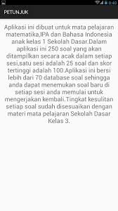 Demikian uraian soal ujian sekolah us/usbn bahasa indonesia untuk tingkat sekolah dasar (sd) kelas 6. Soal Sd Kelas 3 For Android Apk Download
