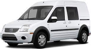 About the same width as a ford focus, the transit connect is easy to maneuver through tight spaces, but you must be careful not to bump the high roof into low garage openings or covered loading docks. 2013 Ford Transit Connect Values Cars For Sale Kelley Blue Book