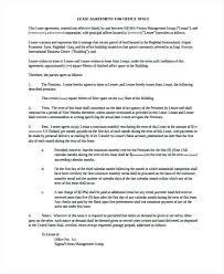 Free Commercial Lease Agreement Template Sample Of Space Rental ...