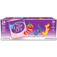 Eating greek yogurt may be good for health thanks to the nutrients it contains, including: Amazon Com Light And Fit Strawberry Blueberry Peach Yogurt 5 3 Ounce 24 Per Case Grocery Gourmet Food