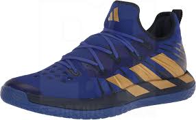 Adidas Men's Stabil Next General Indoor Court Shoe Lucid Blue/Matte  Gold/Team Navy | HR1344-9 Volleyball Shoes | BBB Sporting Goods