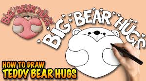 How To Draw Cute Big Bear Hugs Easy Step By Step Drawing Tuturial Step By Step Drawing Cute Drawings Drawings