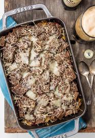 Add the onions and red and green peppers. Reuben Casserole Recipe Corned Beef Casserole The Cookie Rookie