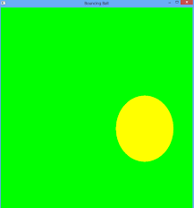 Simple Opengl Program Bouncing Ball Opengl Projects Ball Computer Graphics