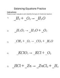 Balancing Chemical Equations Practice By Kiel Kietlinski Tpt