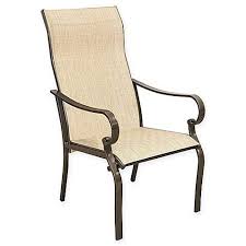 Summerwinds Aluminum Sling Dining Chairs In Bronze Set O Dining Chair Set Deck Furniture Outdoor Chairs