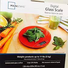 To get more information, read the real reviews left by shoppers so you can make an informed decision. Amazon Com Mainstays Digital Glass Scale Digital Kitchen Food Scale 11lb 5kg Electronic Cooking Scale Red Balanza Digital De Vidrio Home Kitchen