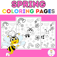 Spring Bee Coloring Pages | Spring Coloring Sheets | Spring Coloring Pages.  | Made By Teachers