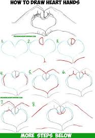 How To Draw Heart Hands In Easy To Follow Step By Step Drawing Tutorial For Beginners And Intermediates How To Draw Step By Step Drawing Tutorials Drawing Tutorials For Beginners