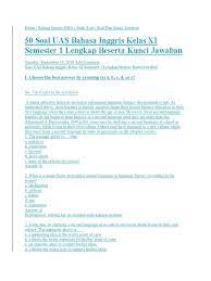 Maybe you would like to learn more about one of these? Soal Latihan Pas Kelas 11 New Alternative Medicine English Language