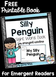 Free telling time early math reader. Free Penguin Emergent Reader Book