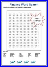 This Is A Finance Vocabulary Word Search That Is Suitable For Introducing Key Words To Learners It Is A Fun Activity To Co Finance Vocabulary Words Vocabulary
