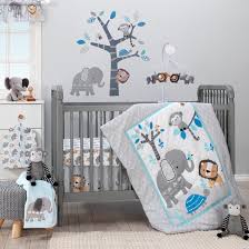 Bedtime Originals Jungle Fun Elephant Lion And Monkey Baby Nursery 3 Piece Crib Bedding Set Reviews Wayfair