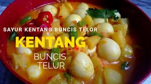 Keluarga pun dijamin lebih lahap makan kalau resep sambal goreng kentang dan petai ini menu pelengkapnya. Resep Sayur Kentang Buncis Plus Telor Enaknya Ga Nahan By Ytchannel Tv Youtube