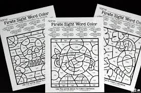 It is difficult to keep children engaged in studying. Pirate Color By Sight Word Activity