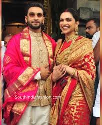 Deepika And Ranveer Visit Tirupati On Their 1st Marriage Anniversary Indian Wedding Outfits Marriage Anniversary Bollywood Wedding