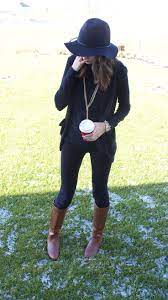 Brown Black Inspo Outfits With Hats Fashion All Black Outfit