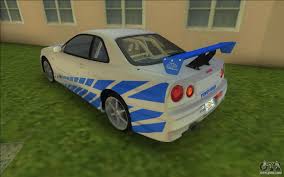 2F2F Nissan Skyline R34 for GTA Vice City