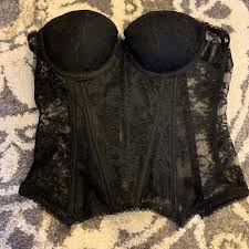 H&m marka kadın i̇ç giyim siyah renk 42 beden balconette corset. H M Intimates Sleepwear Black Corset Hm Poshmark