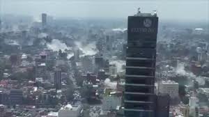 A view of a building is shown after a partial collapse, thursday, june 24, 2021, in surfside, fla. Building Collapse Mexico City 7 1 Magnitude Earthquake Youtube