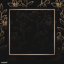 Background Black And Gold Border Design Download Premium Vector Of Square Gold Frame On Floral Pattern Black Gold Frame Floral Border Design Frame