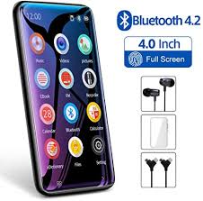 Amazon Com Timmkoo Mp3 Player With Bluetooth 4 0 Full Touchscreen Mp4 Mp3 Player With Speaker 8gb Portable Hifi Sound Mp3 Music Player Mp4 Player Bluetooth