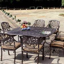 Darlee Elisabeth 9 Piece Cast Aluminum Patio Dining Set Bbqguys Patio Dining Set Aluminum Patio Furniture Patio Furniture Dining Set