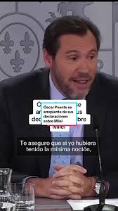 Arrepentimiento del Ministro de Transportes Óscar Puente sobre Milei