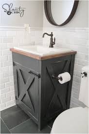 Farmhouse Half Bath Ideas Homenthusiastic Diy Bathroom Vanity Farmhouse Bathroom Vanity Small Bathroom Vanities