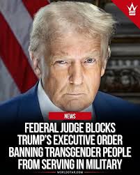 On April 18, 2025, a U.S. judge in Boston, Julia Kobick, stopped President  Donald Trump's new rule that banned transgender and non-binary people from  getting passports matching their gender identity. Trump signed