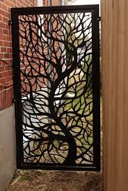 Branch2 Metal Privacy Screen Decorative Panel Outdoor Garden Fence Art Fence Art Garden Fence Art Decorative Panels