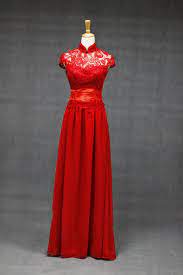 Chinese Wedding Fusion Bridal Gown Dress In Lace Supreme High Quality White Red 125 00 Via Etsy Lace Bridesmaid Dresses Bridesmaid Dresses Dresses