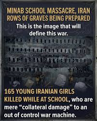 A heartbreaking image circulating online shows rows of graves said to be  prepared for victims of the Minab school strike in Iran. Reports indicate  that a girls' primary school in Minab was